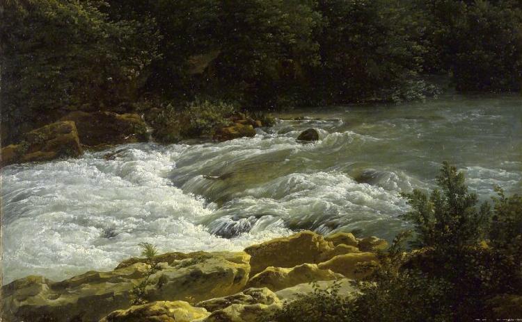 Joseph Bidauld Running Stream at San Cosimato oil painting picture